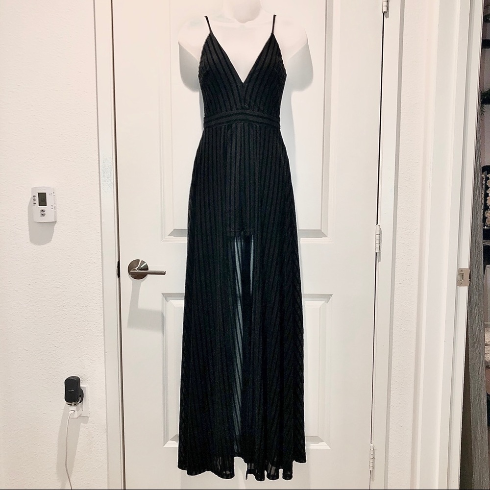 Windsor Black Striped Romper
